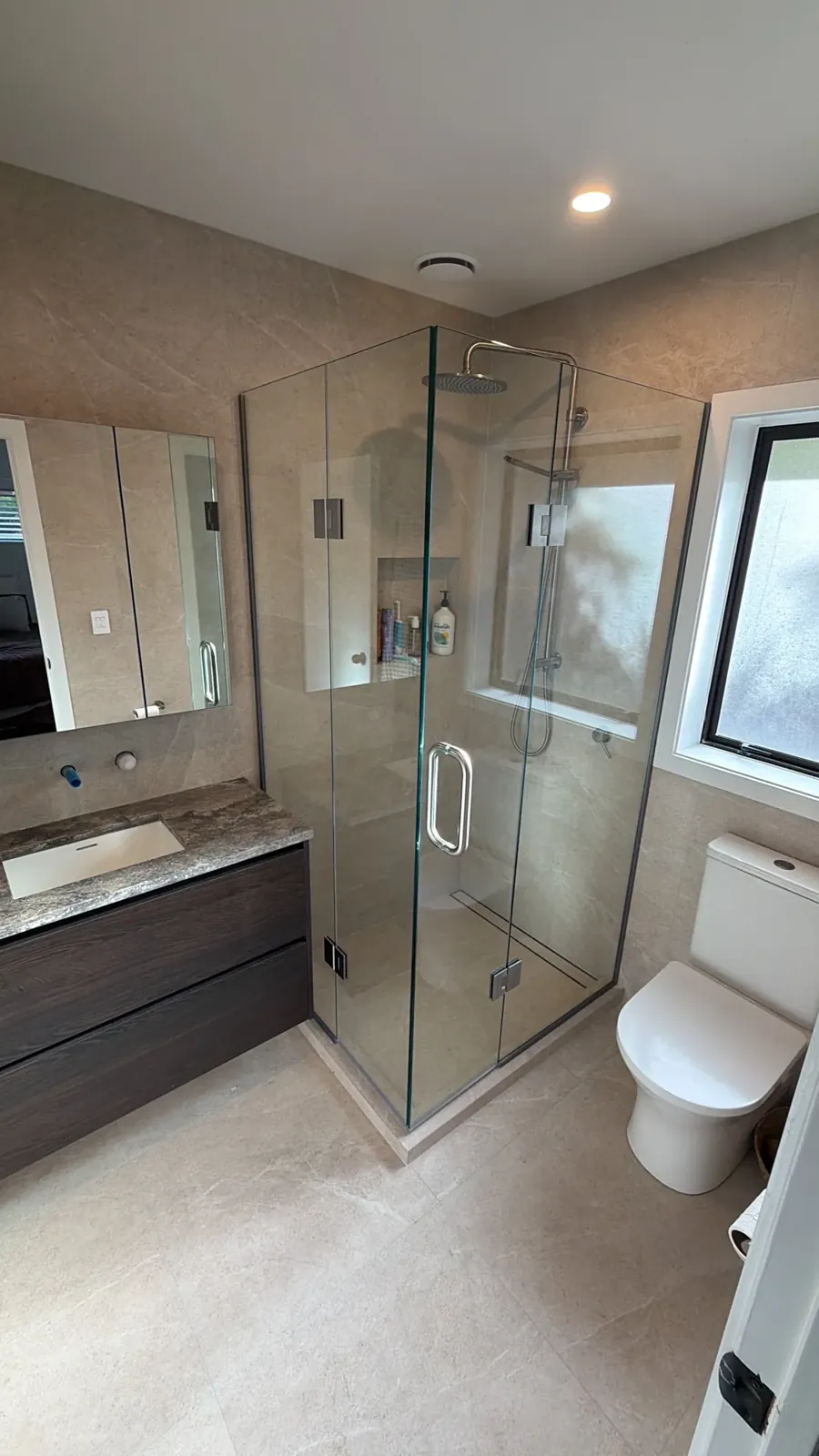 Finished bathroom renovation by Watcon Projects, Drury