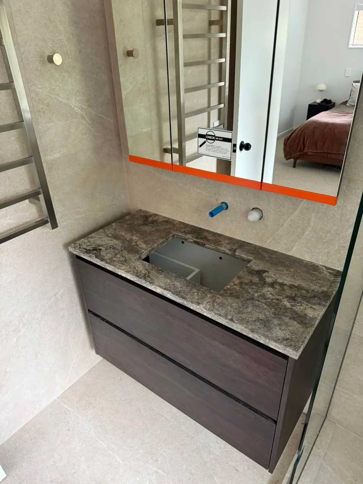 Bathroom vanity installation by Watcon Projects, Manukau