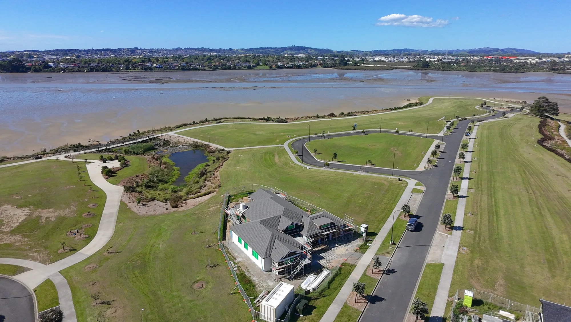 New build aerial view - Watcon Projects South Auckland