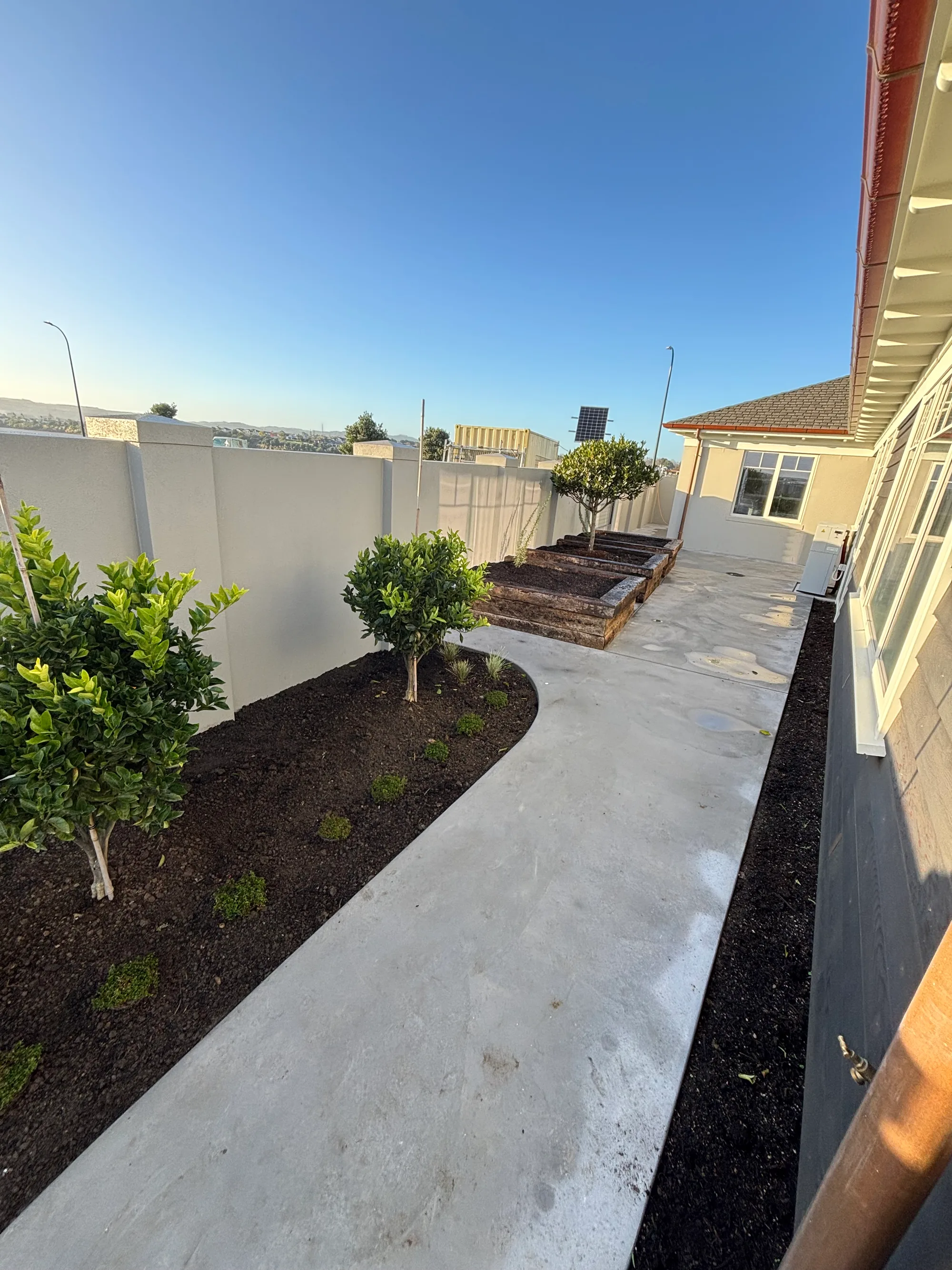 New build landscaping - Watcon Projects South Auckland