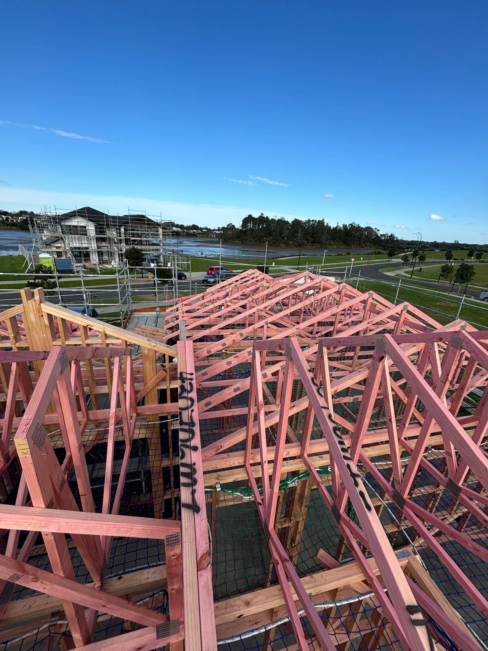 Roof trusses new build - Watcon Projects South Auckland