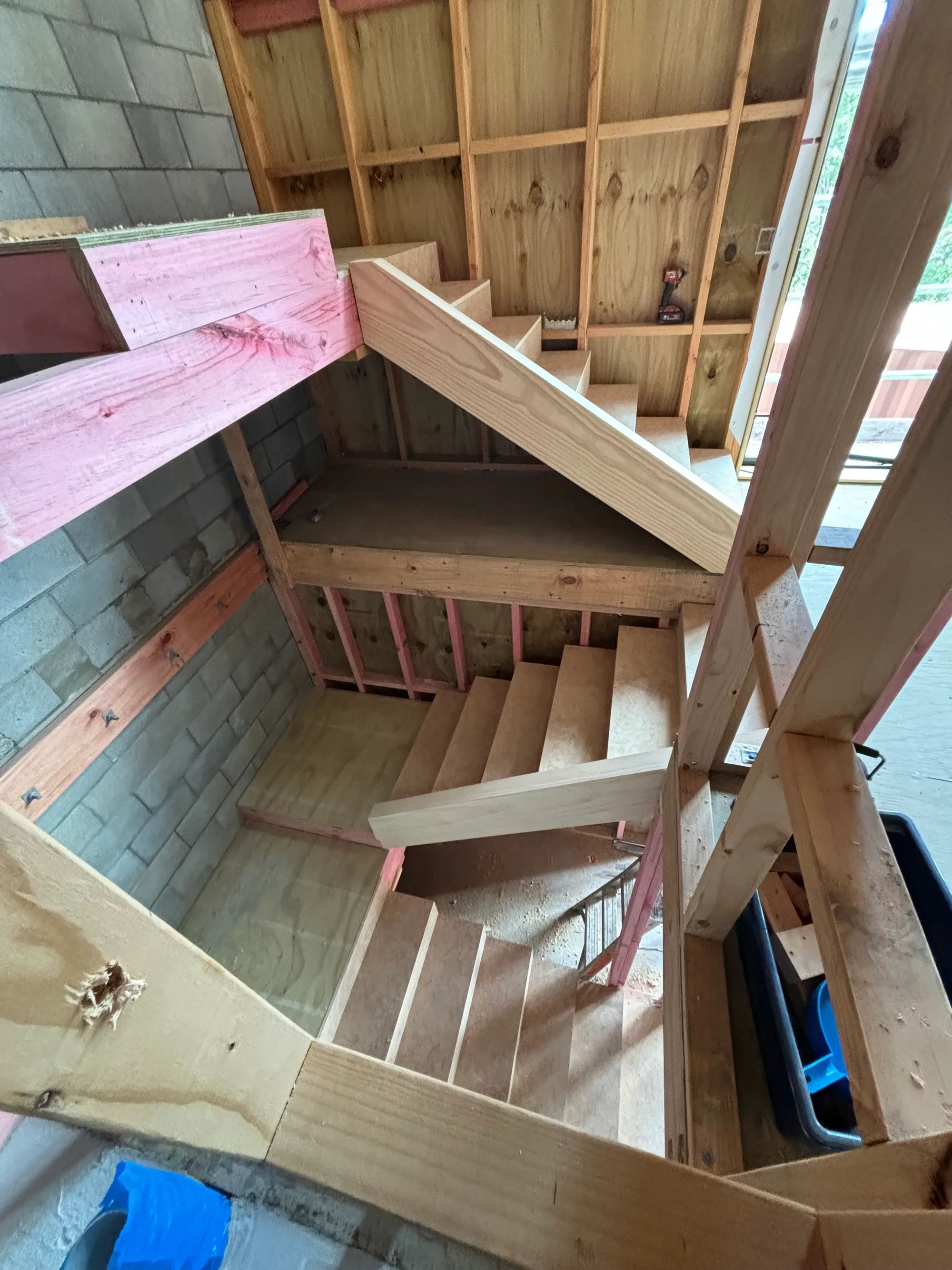 New build stair framing - Watcon Projects South Auckland