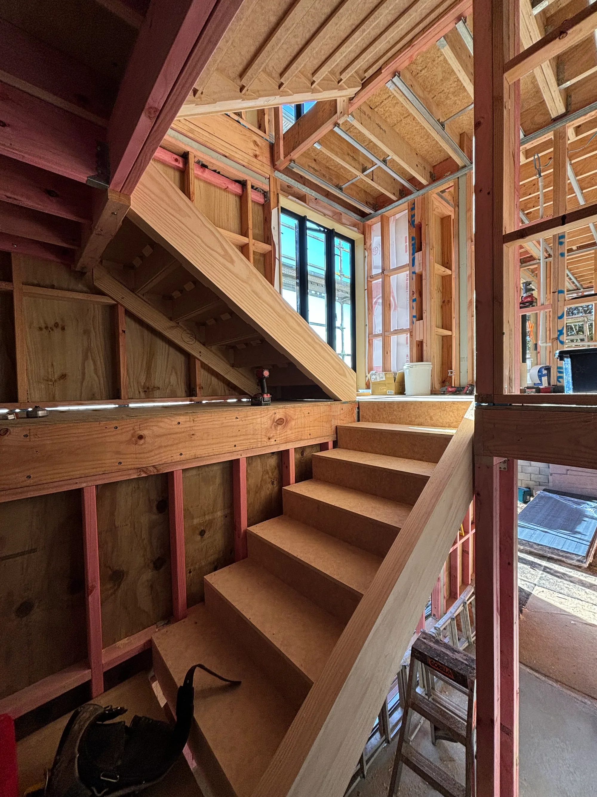Stair framing new build - Watcon Projects South Auckland
