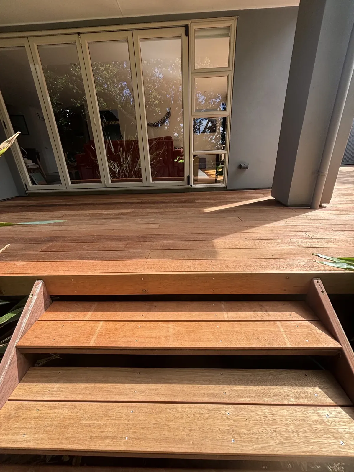 Timber steps built by Watcon Projects, Drury